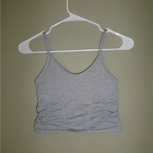 Gray Free People Workout Top